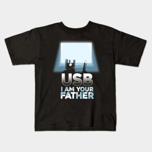 Usb I am your father Kids T-Shirt